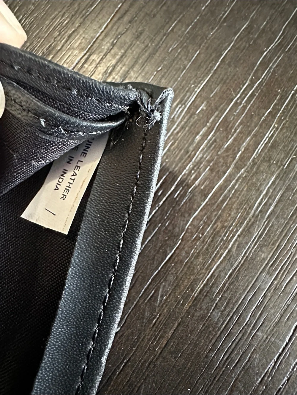 Black Leather Card & Key Holder Wallet